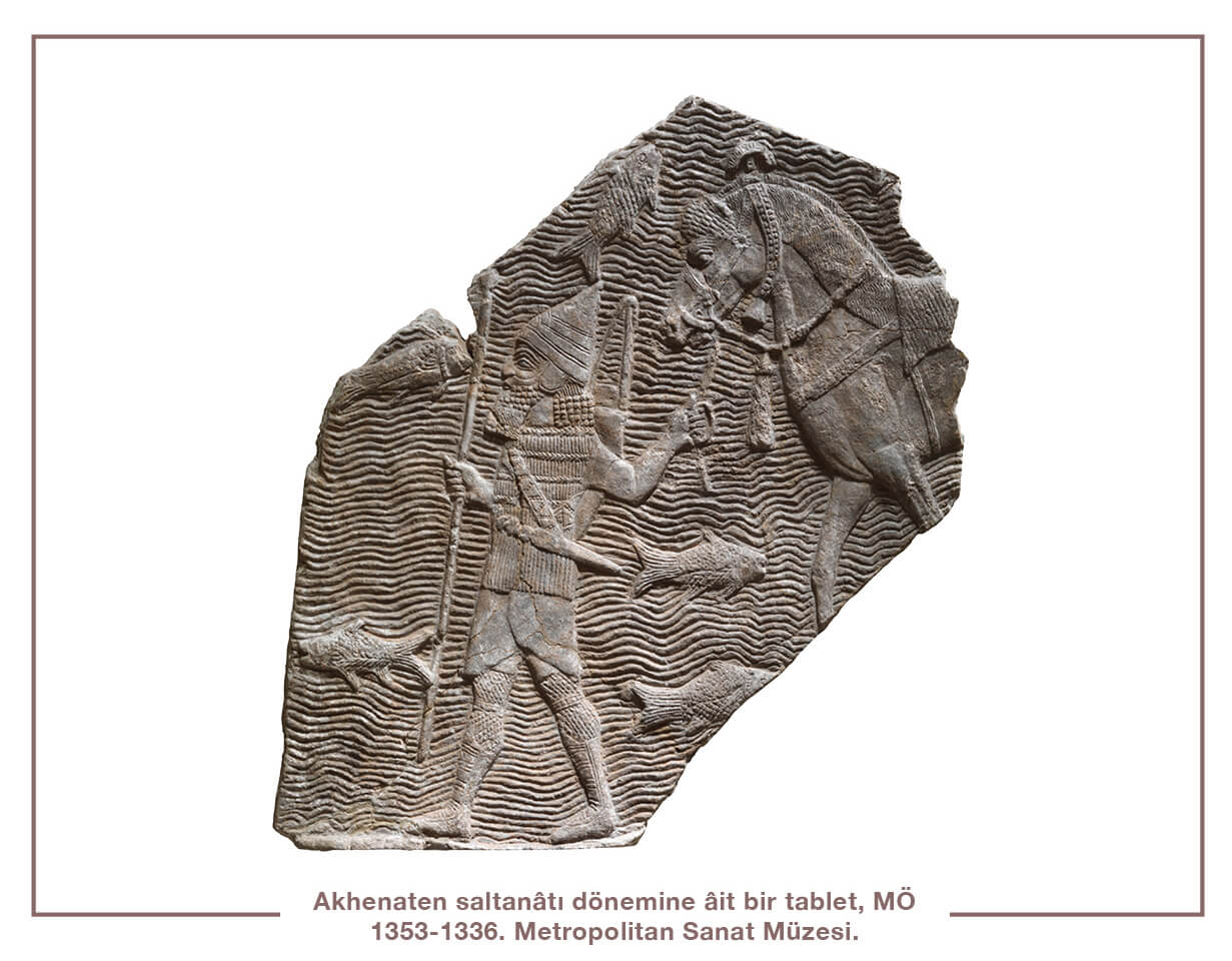 Akhenaten saltanâtı dönemine âit bir tablet, MÖ 1353-1336. Metropolitan Sanat Müzesi.