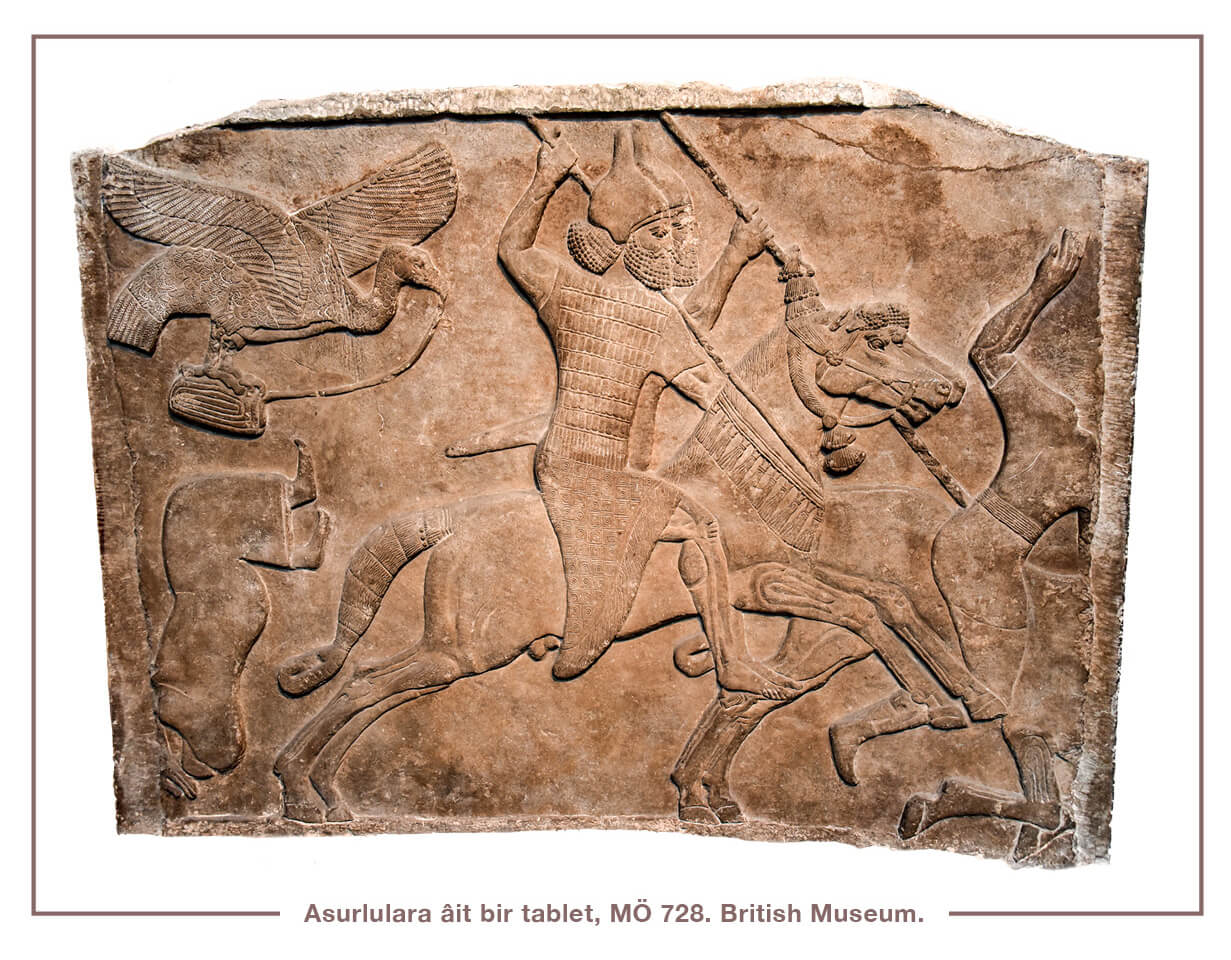 Asurlulara âit bir tablet, MÖ 728. British Museum. 