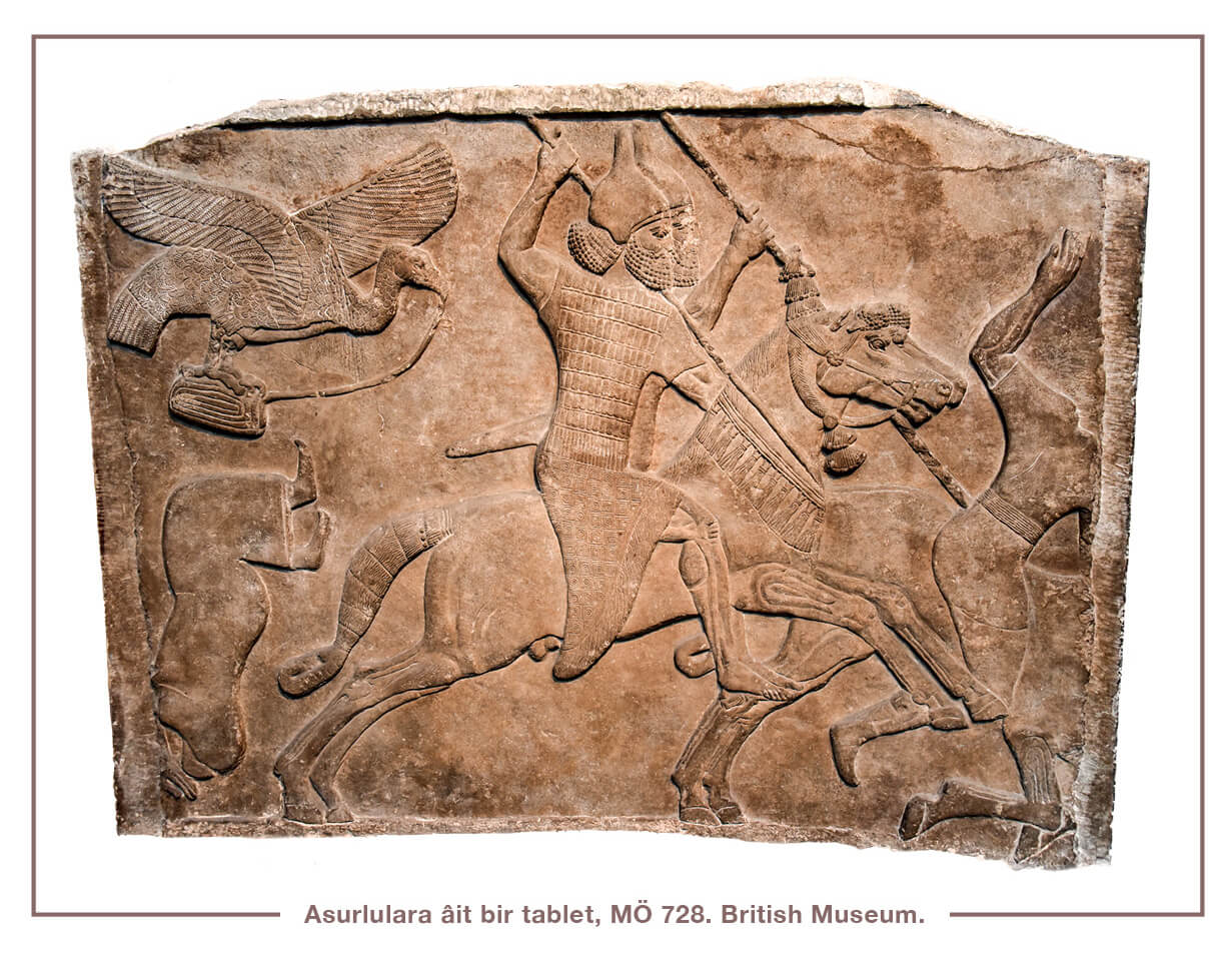 Asurlulara âit bir tablet, MÖ 728. British Museum. Asurlulara âit bir tablet, MÖ 728. British Museum.