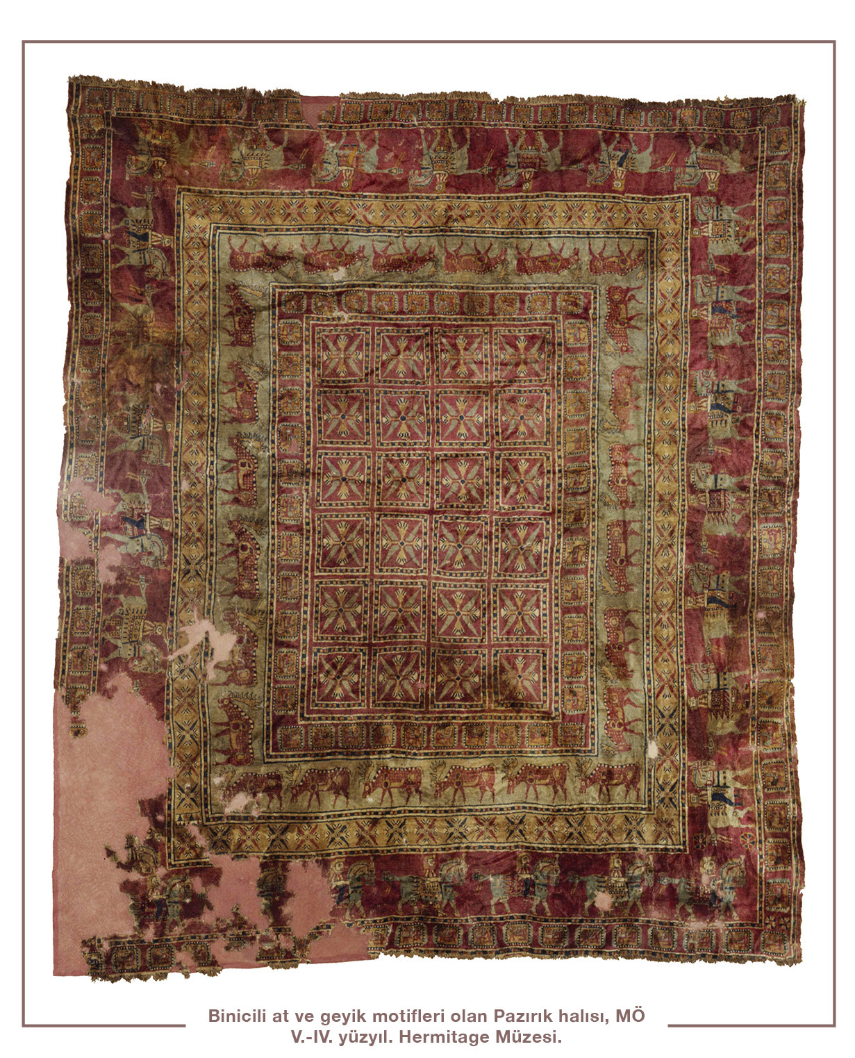 Eyer örtüsü, MÖ VI.-V. yüzyıl, Pazırık.